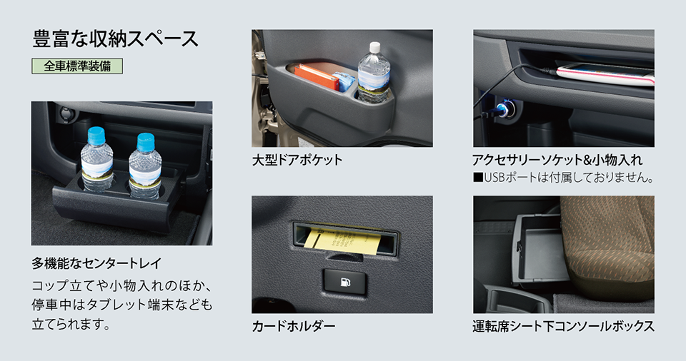 使い勝手の徹底を図った運転席まわり。