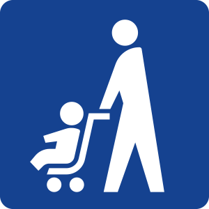 ベビーカー表示銘板