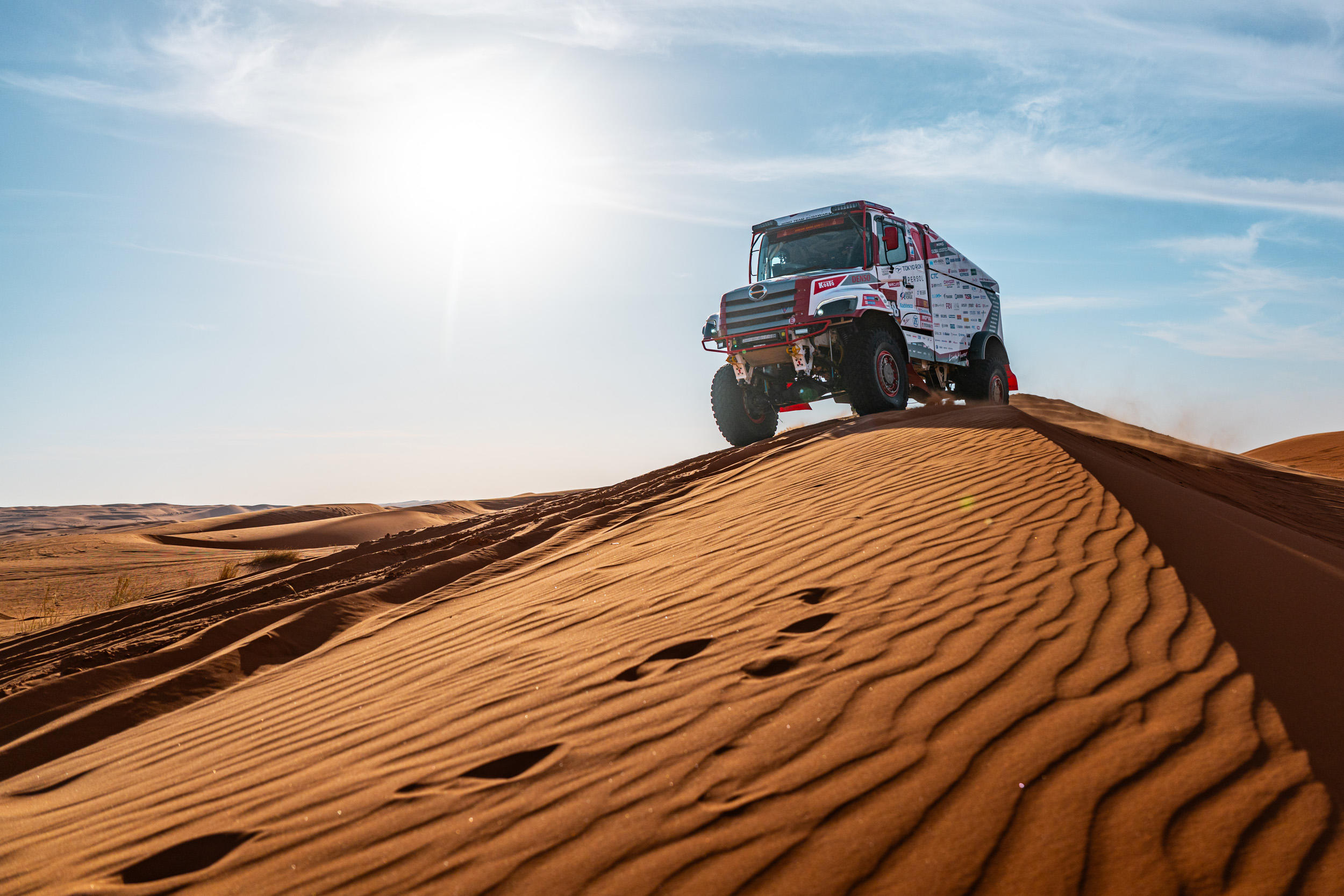 今大会初の砂丘ステージを9位で走破 クラス8位を維持し前半戦を終了