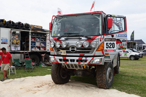 トゥクマンのビバークに到着した１号車