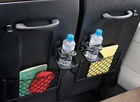 ●コップ立て・シートポケット・物掛けフック●アシストグリップ