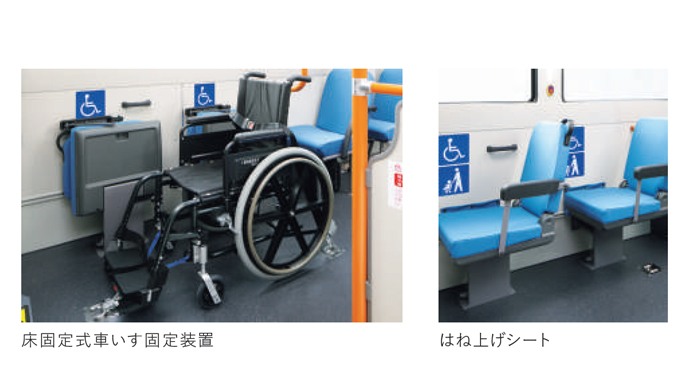 床固定式車いす固定装置