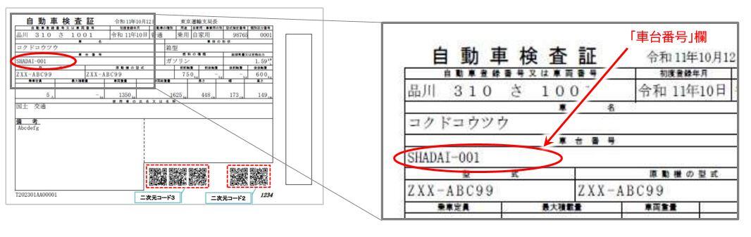 自動車検査証(車検証)