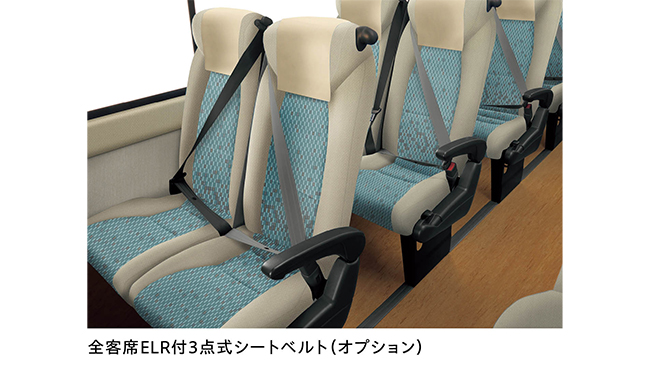 全客席ELR付3点式シートベルト