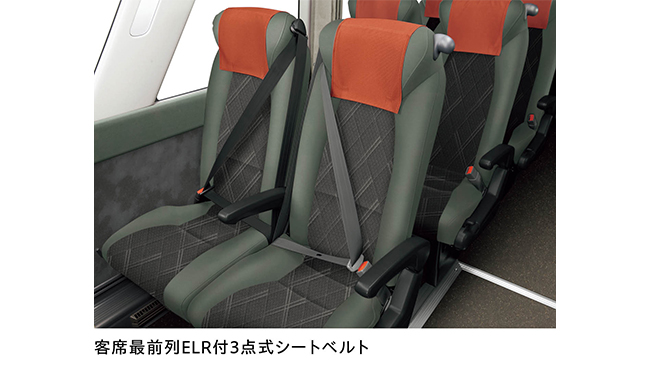 全客席ELR付3点式シートベルト